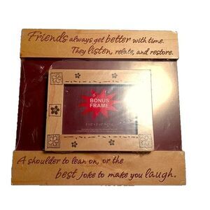 2003 Target Brand Wood‎ Frame Set of 2 NEW IN PLASTIC